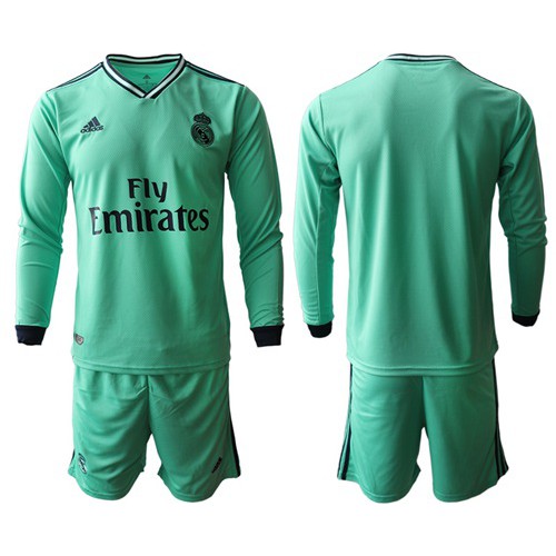 Real Madrid Blank Third Long Sleeves Soccer Club Jersey