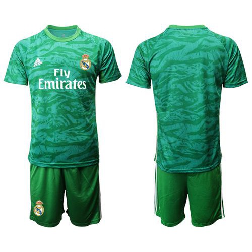 Real Madrid Blank Green Goalkeeper Soccer Club Jersey