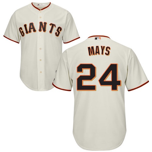 San Francisco Giants #24 Willie Mays Cream Cool Base Stitched