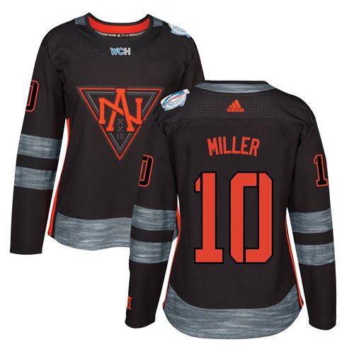 Team North America #10 J. T. Miller Black 2016 World Cup Women’s Stitched NHL Jersey