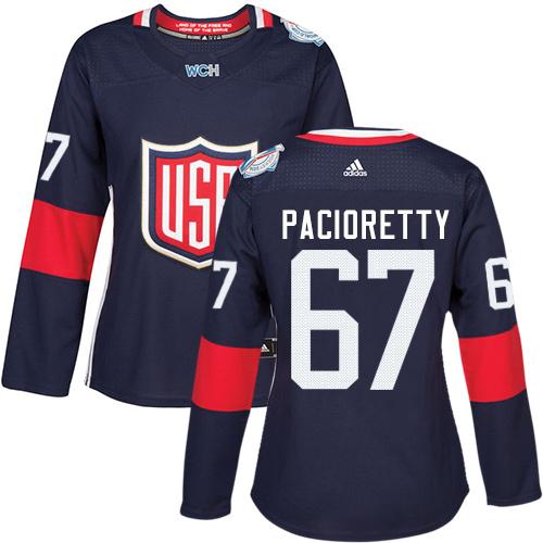 Team USA #67 Max Pacioretty Navy Blue 2016 World Cup Women’s Stitched NHL Jersey