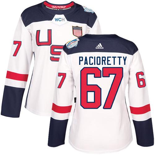 Team USA #67 Max Pacioretty White 2016 World Cup Women’s Stitched NHL Jersey