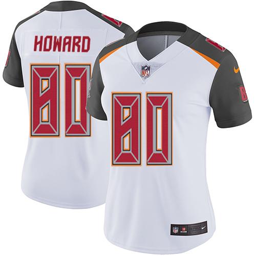 Nike Tampa Bay Buccaneers #80 O. J. Howard White Women’s Stitched NFL Vapor Untouchable Limited Jersey