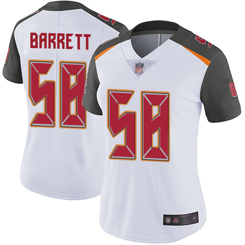 Nike Tampa Bay Buccaneers #58 Shaquil Barrett White Women’s Stitched NFL Vapor Untouchable Limited Jersey