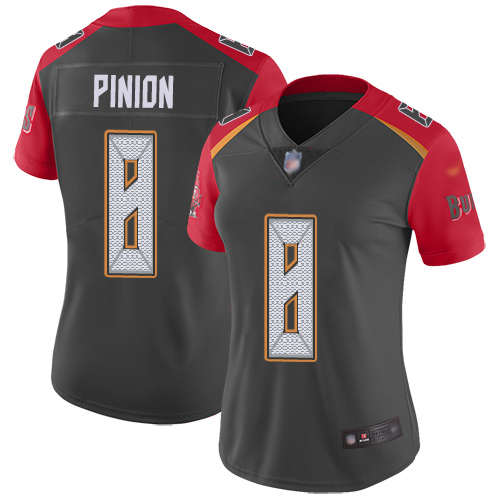 Nike Tampa Bay Buccaneers #8 Bradley Pinion Gray Women’s Stitched NFL Limited Inverted Legend Jersey