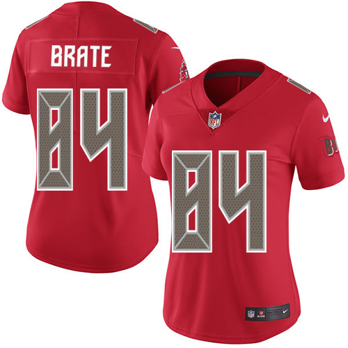 Nike Tampa Bay Buccaneers #84 Cameron Brate Red Women’s Stitched NFL Limited Rush Jersey