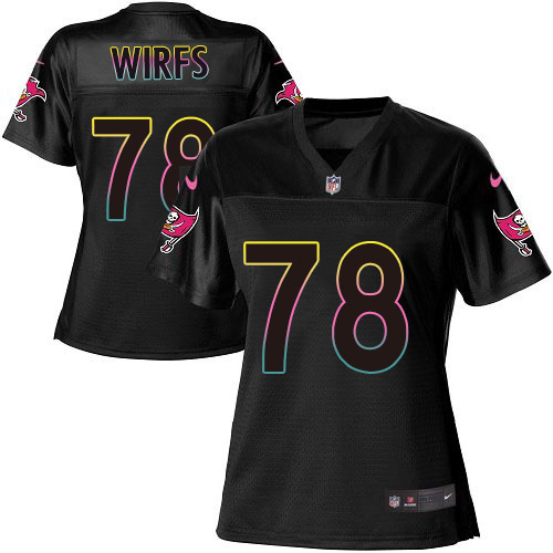 Nike Tampa Bay Buccaneers #78 Tristan Wirfs Black Women’s NFL Fashion Game Jersey