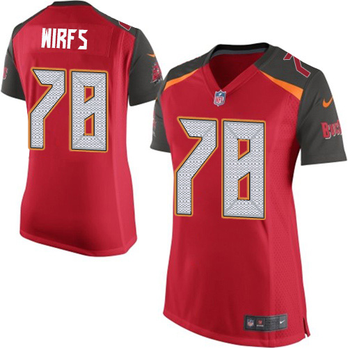 Nike Tampa Bay Buccaneers #78 Tristan Wirfs Red Team Color Women’s Stitched NFL New Elite Jersey