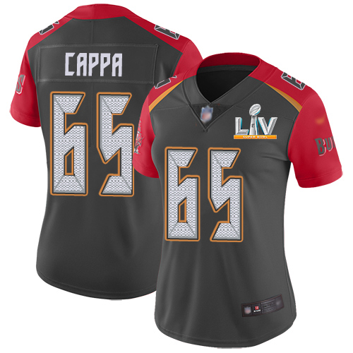 Nike Tampa Bay Buccaneers #65 Alex Cappa Gray Women’s Super Bowl LV Bound Stitched NFL Limited Inverted Legend Jersey
