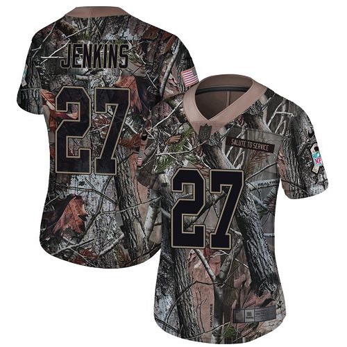 Nike Philadelphia Eagles #27 Malcolm Jenkins Camo Women’s Stitched NFL Limited Rush Realtree Jersey