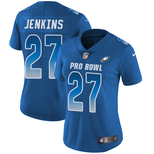 Nike Philadelphia Eagles #27 Malcolm Jenkins Royal Women’s Stitched NFL Limited NFC 2018 Pro Bowl Jersey