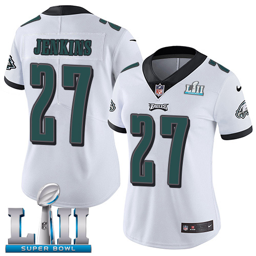 Nike Philadelphia Eagles #27 Malcolm Jenkins White Super Bowl LII Women’s Stitched NFL Vapor Untouchable Limited Jersey