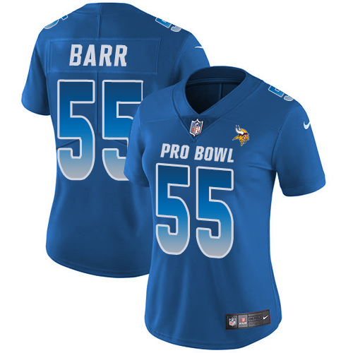 Nike Minnesota Vikings #55 Anthony Barr Royal Women’s Stitched NFL Limited NFC 2018 Pro Bowl Jersey