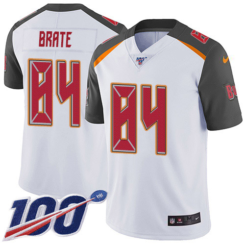 Nike Tampa Bay Buccaneers #84 Cameron Brate White Youth Stitched NFL 100th Season Vapor Untouchable Limited Jersey