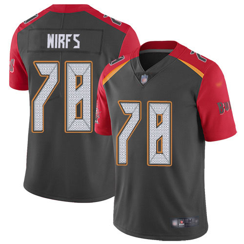 Nike Tampa Bay Buccaneers #78 Tristan Wirfs Gray Youth Stitched NFL Limited Inverted Legend Jersey