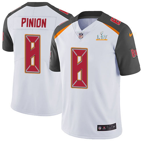 Nike Tampa Bay Buccaneers #8 Bradley Pinion White Youth Super Bowl LV Bound Stitched NFL Vapor Untouchable Limited Jersey