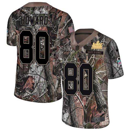 Nike Tampa Bay Buccaneers #80 O. J. Howard Camo Youth Super Bowl LV Champions Patch Stitched NFL Limited Rush Realtree Jersey