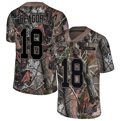 Nike Philadelphia Eagles #18 Jalen Reagor Camo Youth Stitched NFL Limited Rush Realtree Jersey