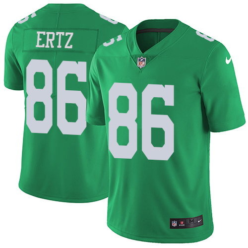 Nike Philadelphia Eagles #86 Zach Ertz Green Youth Stitched NFL Limited Rush Jersey