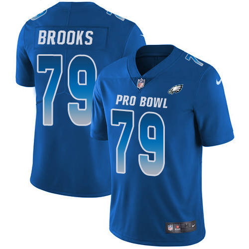 Nike Philadelphia Eagles No79 Brandon Brooks Royal Youth Stitched NFL Limited NFC 2019 Pro Bowl Jersey