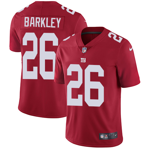 Nike New York Giants #26 Saquon Barkley Red Alternate Youth Stitched NFL Vapor Untouchable Limited Jersey