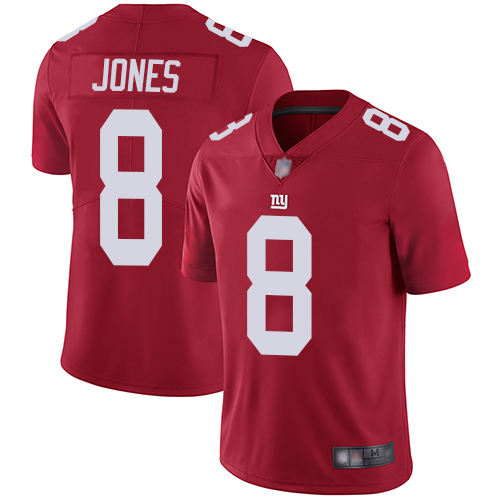 Nike New York Giants #8 Daniel Jones Red Alternate Youth Stitched NFL Vapor Untouchable Limited Jersey