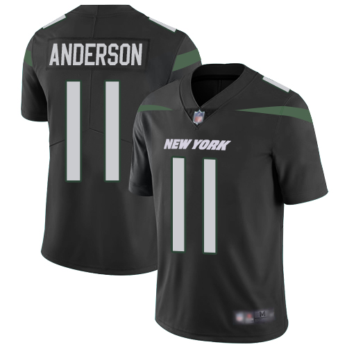 Nike New York Jets #11 Robby Anderson Black Alternate Youth Stitched NFL Vapor Untouchable Limited Jersey