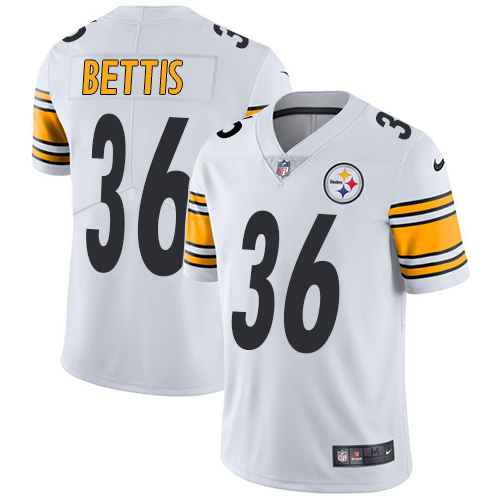 Nike Pittsburgh Steelers #36 Jerome Bettis White Youth Stitched NFL Vapor Untouchable Limited Jersey
