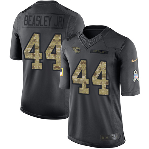 Nike Tennessee Titans No44 Vic Beasley Jr Navy Blue Team Color Youth Stitched NFL 100th Season Vapor Untouchable Limited Jersey