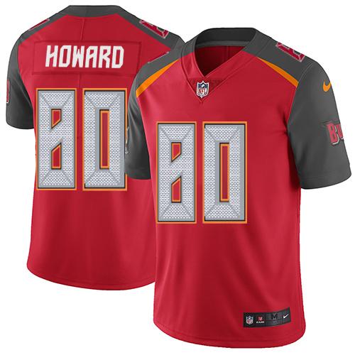 Nike Tampa Bay Buccaneers #80 O. J. Howard Red Team Color Men’s Stitched NFL Vapor Untouchable Limited Jersey