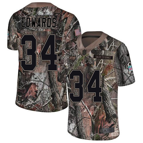 Nike Tampa Bay Buccaneers #34 Mike Edwards Camo Men’s Stitched NFL Limited Rush Realtree Jersey