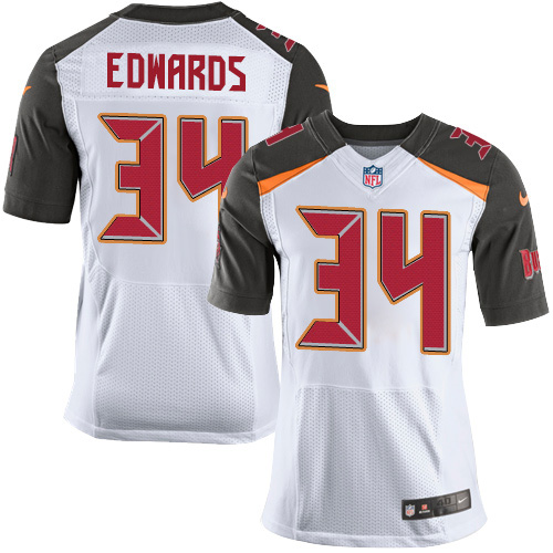 Nike Tampa Bay Buccaneers #34 Mike Edwards White Men’s Stitched NFL New Elite Jersey