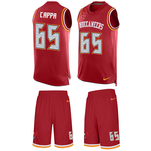 Nike Tampa Bay Buccaneers #65 Alex Cappa Red Team Color Men’s Stitched NFL Limited Tank Top Suit Jersey