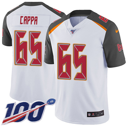 Nike Tampa Bay Buccaneers #65 Alex Cappa White Men’s Stitched NFL 100th Season Vapor Untouchable Limited Jersey