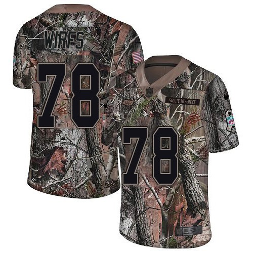 Nike Tampa Bay Buccaneers #78 Tristan Wirfs Camo Men’s Stitched NFL Limited Rush Realtree Jersey
