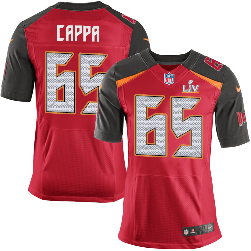 Nike Tampa Bay Buccaneers #65 Alex Cappa Red Team Color Men’s Super Bowl LV Bound Stitched NFL Vapor Untouchable Elite Jersey