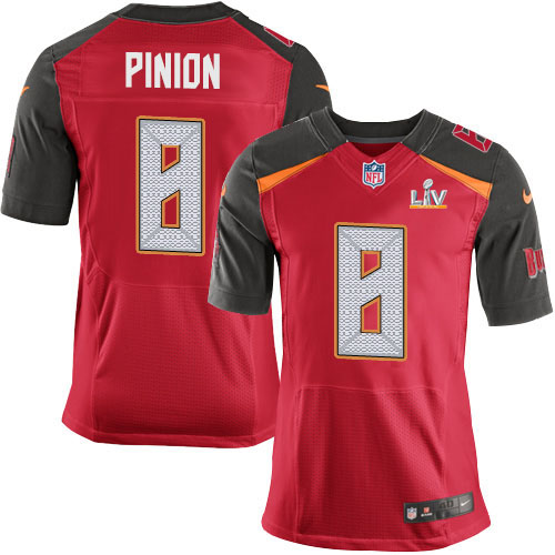 Nike Tampa Bay Buccaneers #8 Bradley Pinion Red Team Color Men’s Super Bowl LV Bound Stitched NFL Vapor Untouchable Elite Jersey