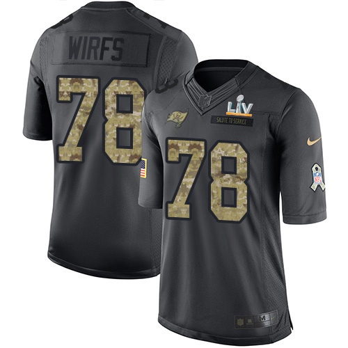 Nike Tampa Bay Buccaneers No78 Tristan Wirfs Olive/Camo Women's Super Bowl LV Champions Patch Stitched NFL Limited 2017 Salute To Service Jersey