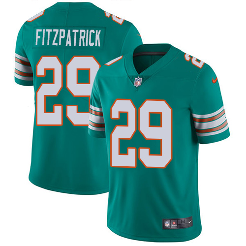 Nike Miami Dolphins #29 Minkah Fitzpatrick Aqua Green Alternate Men’s Stitched NFL Vapor Untouchable Limited Jersey