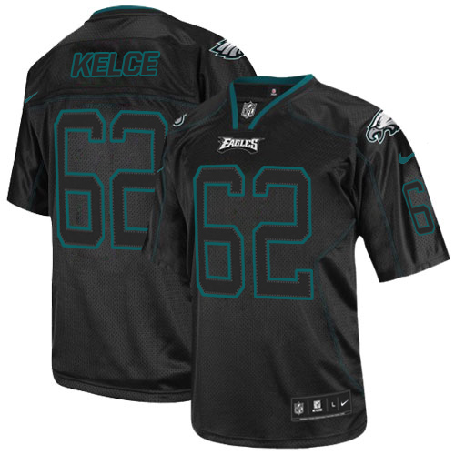 Nike Philadelphia Eagles #62 Jason Kelce Lights Out Black Men’s Stitched NFL Elite Jersey