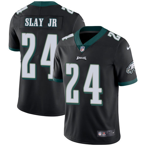 Nike Philadelphia Eagles #24 Darius Slay Jr Black Alternate Men’s Stitched NFL Vapor Untouchable Limited Jersey