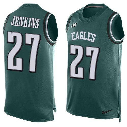 Nike Philadelphia Eagles #27 Malcolm Jenkins Midnight Green Team Color Men’s Stitched NFL Limited Tank Top Jersey