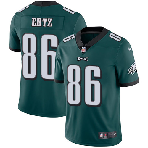 Nike Philadelphia Eagles #86 Zach Ertz Midnight Green Team Color Men’s Stitched NFL Vapor Untouchable Limited Jersey