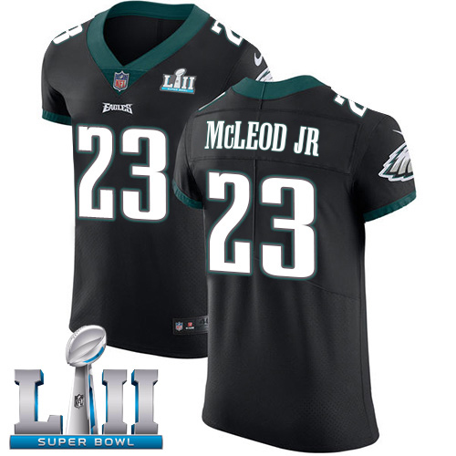 Nike Philadelphia Eagles No23 Rodney McLeod Jr Black Alternate Super Bowl LII Men's Stitched NFL Vapor Untouchable Elite Jersey
