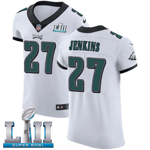 Nike Philadelphia Eagles #27 Malcolm Jenkins White Super Bowl LII Men’s Stitched NFL Vapor Untouchable Elite Jersey