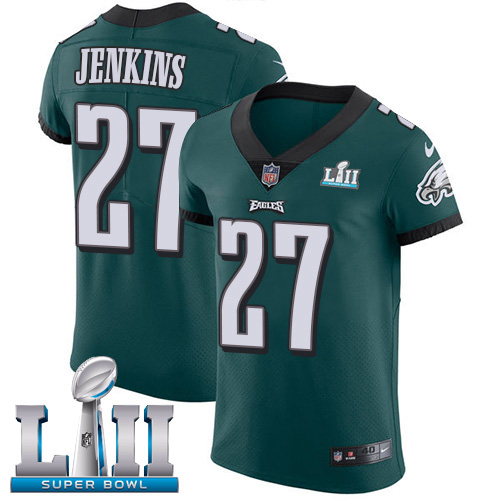 Nike Philadelphia Eagles #27 Malcolm Jenkins Midnight Green Team Color Super Bowl LII Men’s Stitched NFL Vapor Untouchable Elite Jersey