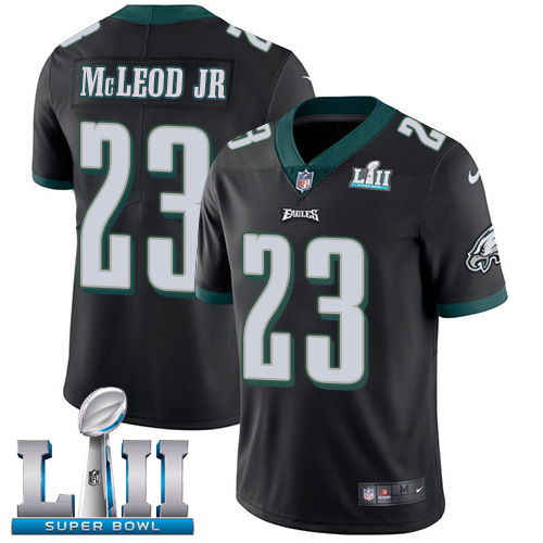 Nike Philadelphia Eagles #23 Rodney McLeod Jr Black Alternate Super Bowl LII Men’s Stitched NFL Vapor Untouchable Limited Jersey