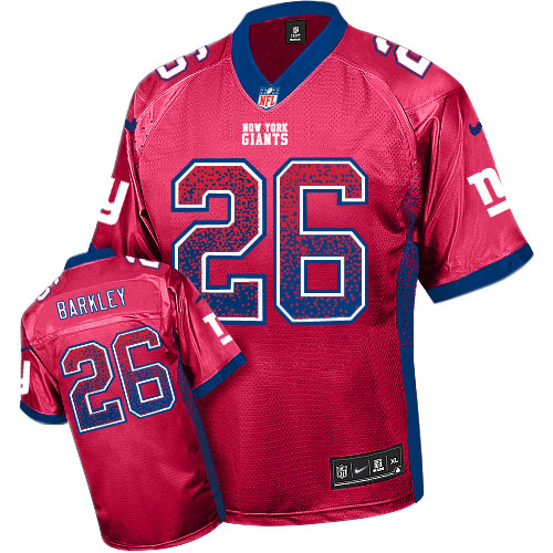 Nike New York Giants #26 Saquon Barkley Red Alternate Men’s Stitched NFL Elite Drift Fashion Jersey
