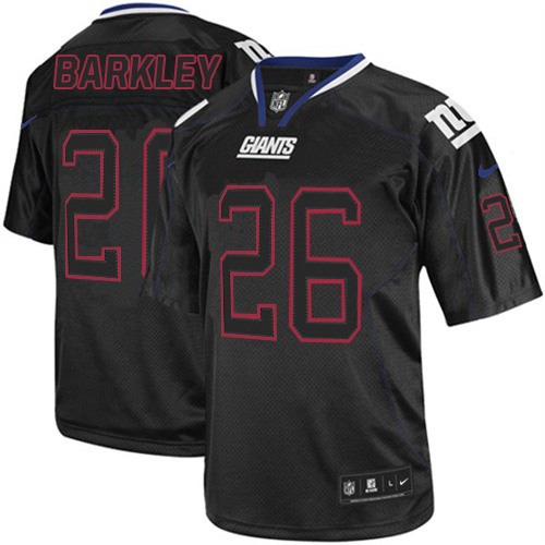 Nike New York Giants #26 Saquon Barkley Lights Out Black Men’s Stitched NFL Elite Jersey