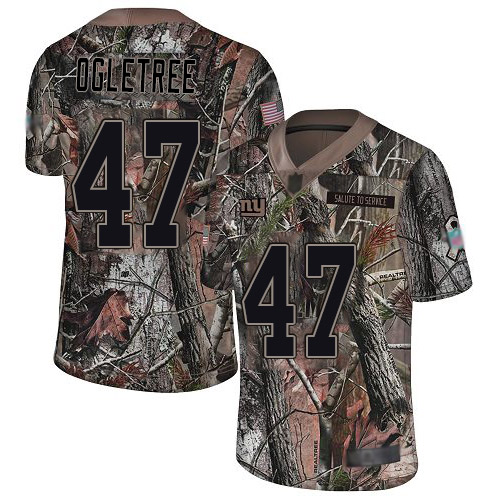 Nike New York Giants #47 Alec Ogletree Camo Men’s Stitched NFL Limited Rush Realtree Jersey